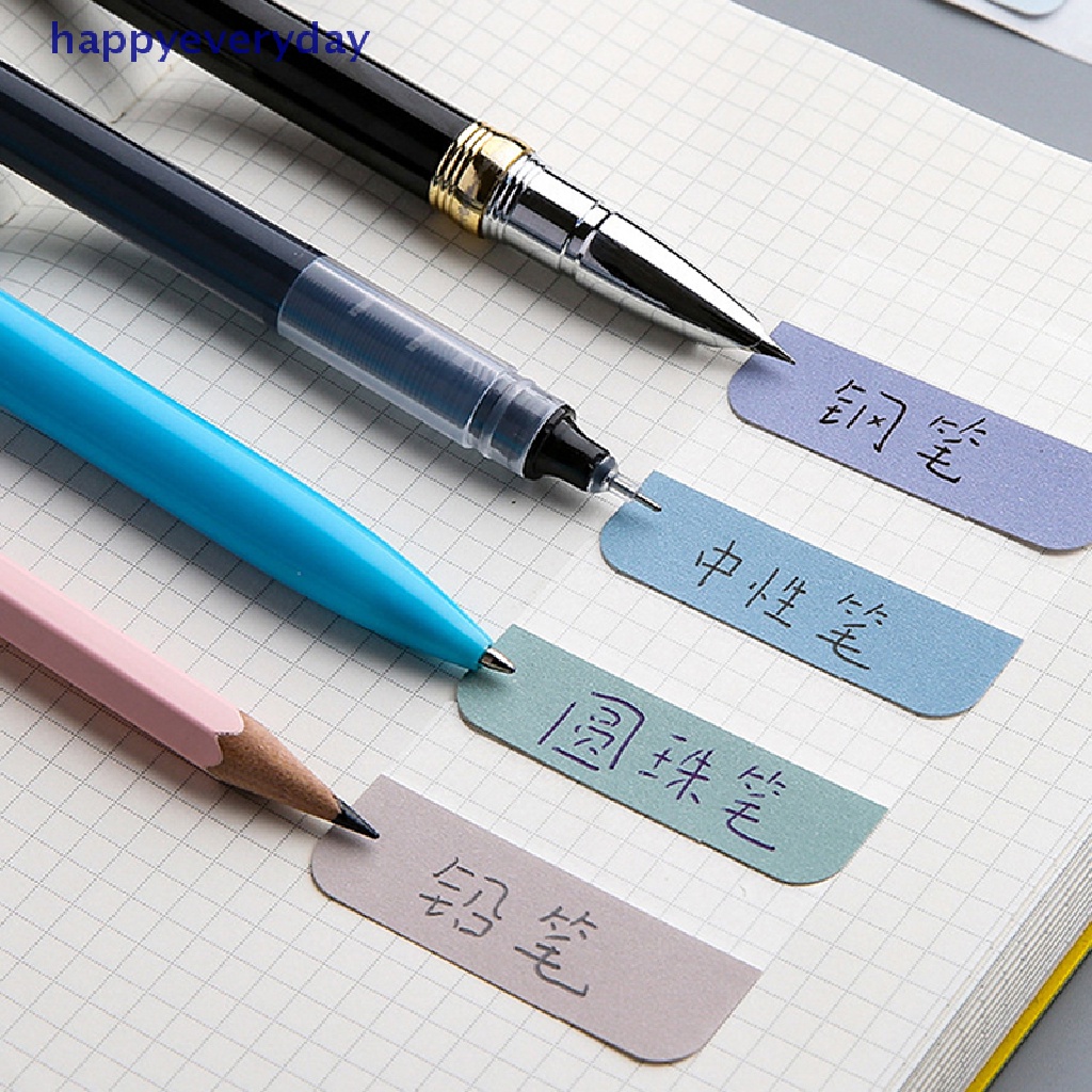 [happy] 240pcs Multicolor Sticky Writable Removable Indeks Tab Penanda Buku Note [ID]