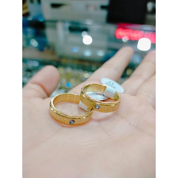 COD AJA!! Cincin couple titanium gold (harga sepasang)