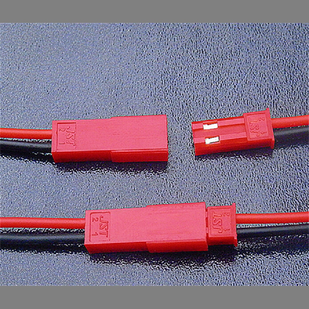 [HeavenDenotation] 10pasang Kabel Plug Konektor JST Male+Female 100mm Male+Female Untuk RC HDV