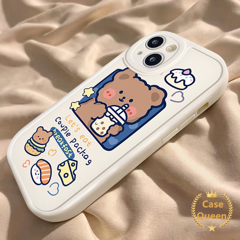 Cartoon Lovely Phone Case Infinix Hot 10s 10T 9 11 10 Play 11s Smart 6 5 Hot 10 Lite Note 8 Cute Bear Rabbit Strawberry Cake TPU Soft Couple Back Cover