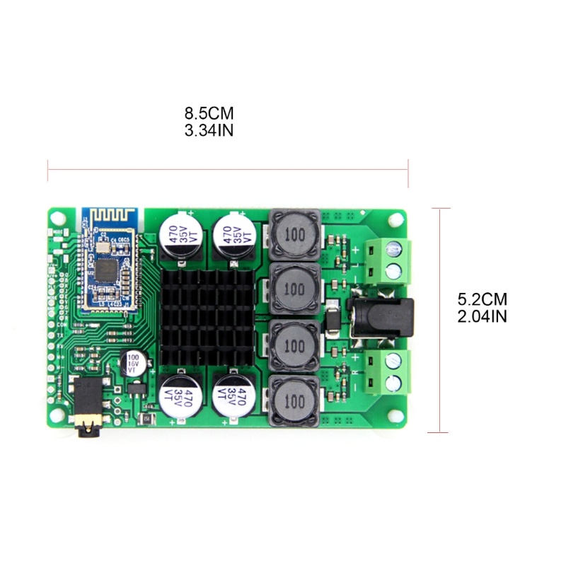 Modul Papan Power Amplifier zzz 2x50W 40W Input Serial Ganti Password