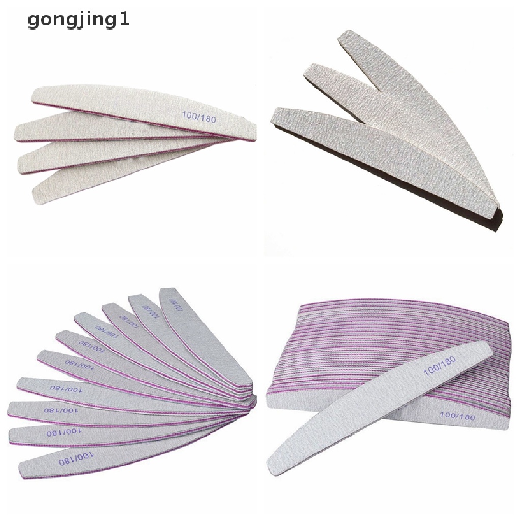 Ggg 1/5PCS Nail Art Sanding Files Blok Buffer Manicure Pedicure Alat UV Gel ID