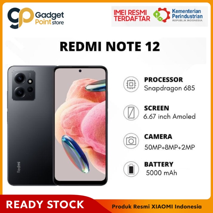 Xiaomi Redmi Note 12 4/128GB | 6/128GB 8/128GB - Garansi Resmi Xiaomi BNIB