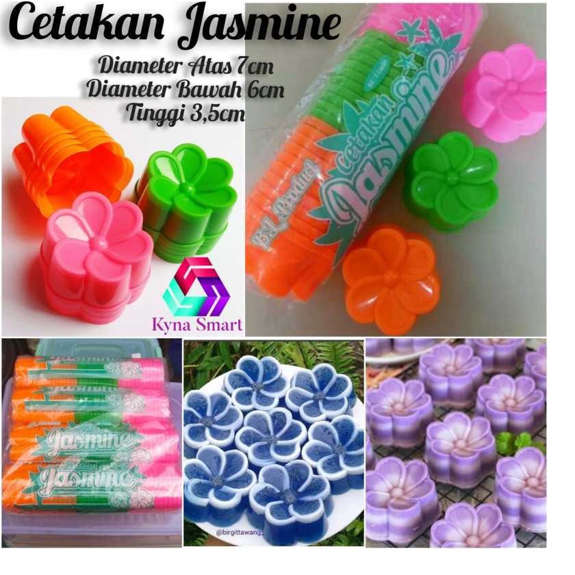 KH Cetakan Agar Jasmine (12 pcs) / Cetakan Kue