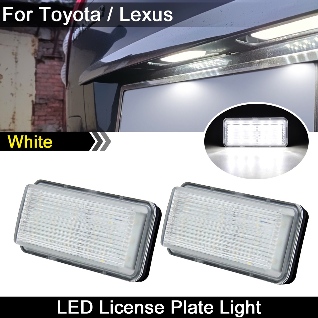 1pasang Untuk Toyota Land Cruiser Prado J120 J100 J200 Reiz Mark X Untuk Lexus LX470 GX470 LX570 Lampu Plat Nomor LED