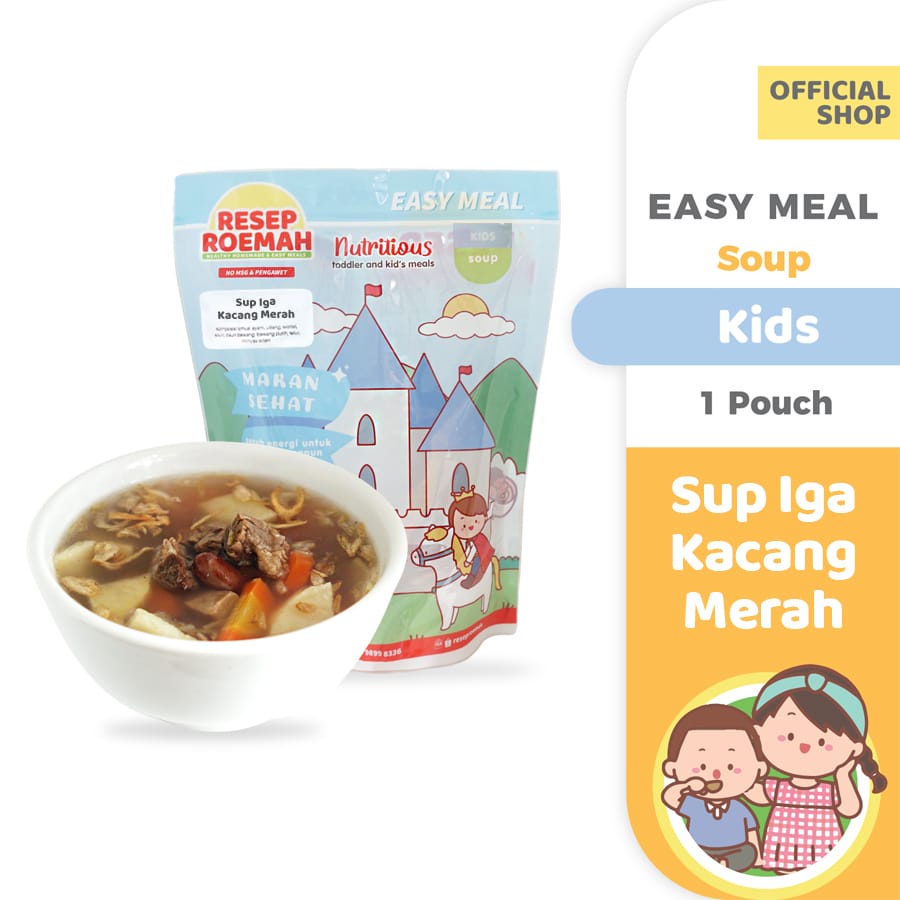 

Resep Roemah Sup Iga Kacang Merah / Redbean Ribs Soup / Kids Healthy Homemade Frozen Food / No MSG