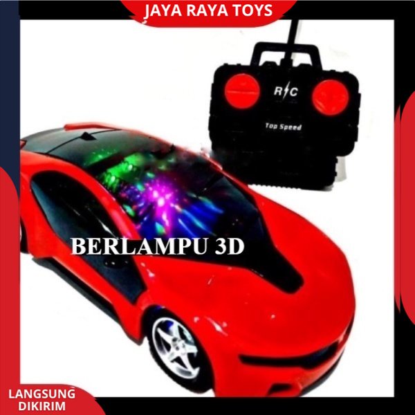 Mainan Mobil Remote Control Berlampu Sedan lampu 3D RC Car Famous Top Speed Up Racing Rally TERBARU