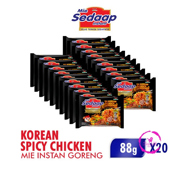 

Sedaap Mie Instan Korean Spicy Chicken 88 gr x 20 pcs