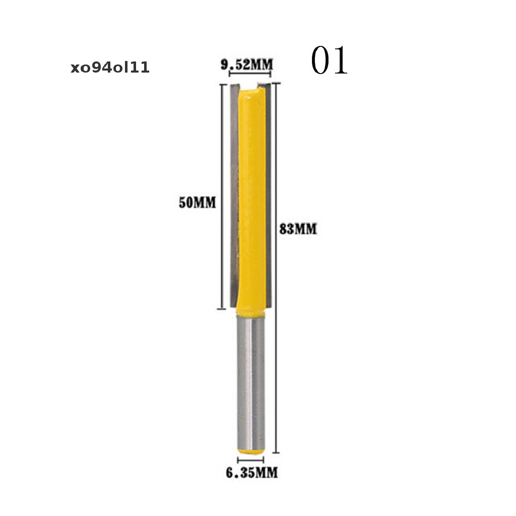 Xo 1pc Bit Router Lis Flush Extra Panjang - Alat Potong Hank 1per4 &quot;50/76mm OL