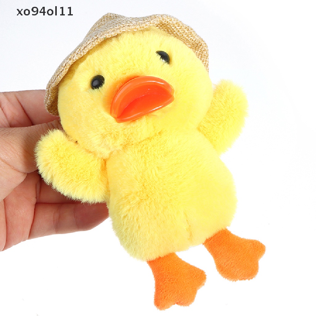 Xo 14 cm Duck Keychain Straw hat Ducks Boneka Bebek Liontin Boneka Mainan Empuk OL