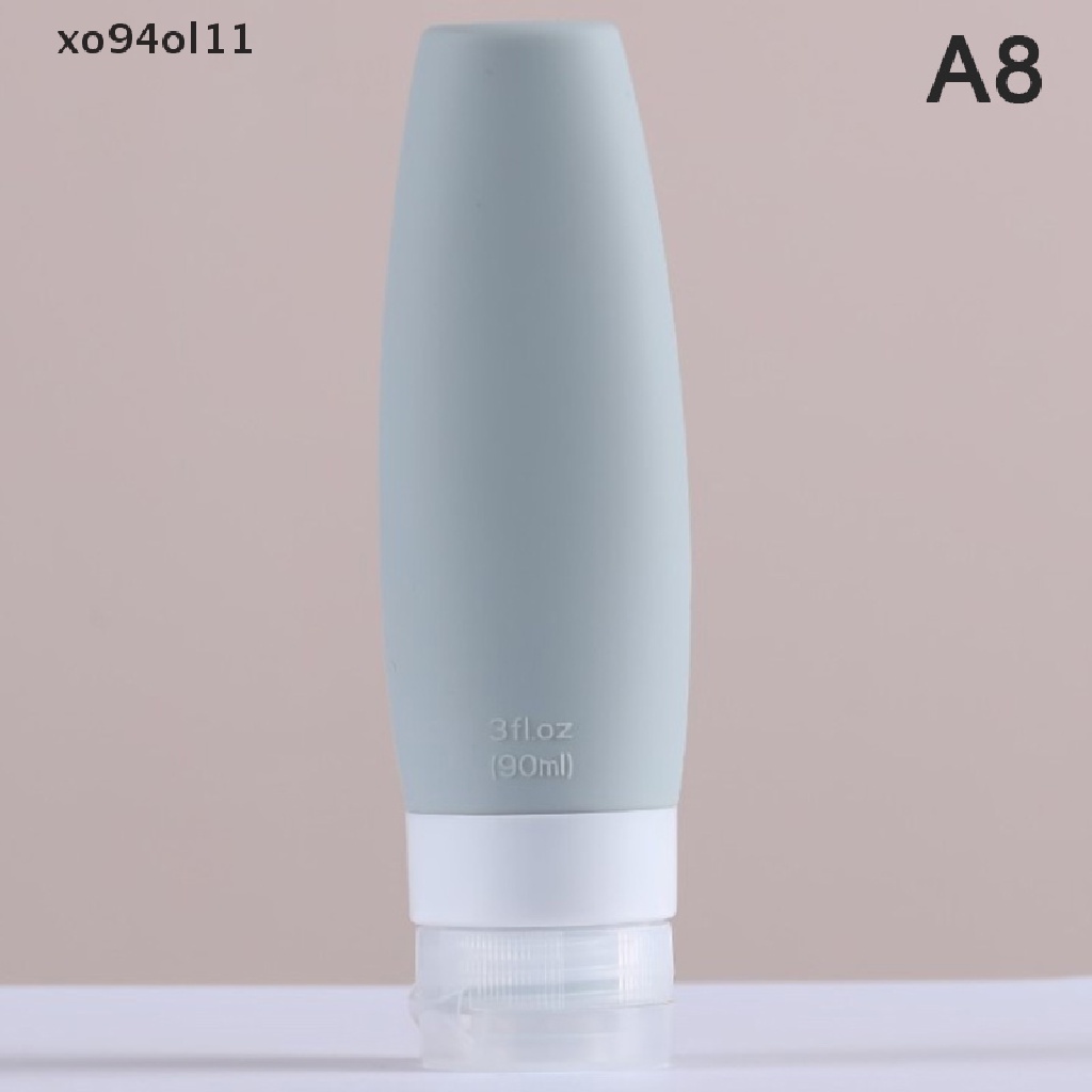 Xo 1pc 60/90ML Silikon Botol Isi Ulang Kosong Travel Portable Packing Press OL