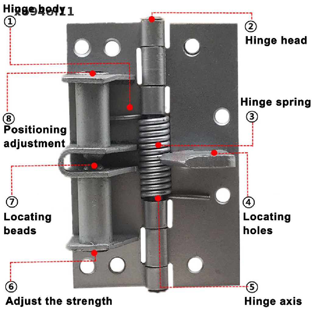 Xo Metal Automatic Spring Door Closer Engsel Penutup Pintu Atur Penutup Pintu OL