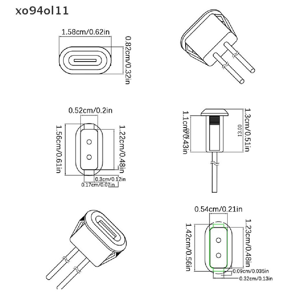 Xo Konektor USB Type C Tipe-C Fast Charging Jack Port USB-C Charger Colokan Soket OL