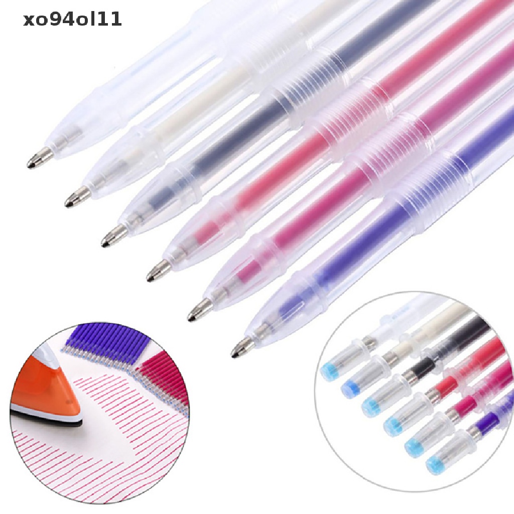 Xo 10pcs Pen Dapat Dihapus Suhu Tinggi Penghilang Penanda Kain Tailoring OL