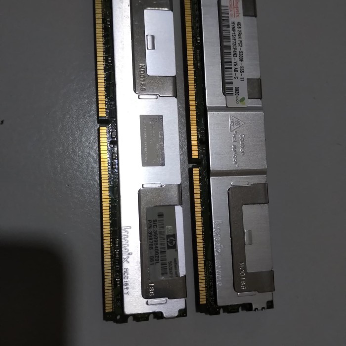 ram memory server pc2-5300f 4gb ddr2 hp pn 398708 061