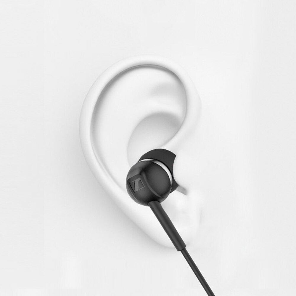 Sennheiser CX 80S Headset Headset Earphone Sport HIFI Kabel 3.5mm Stereo Dengan Mic Untuk iPhone/Samsung