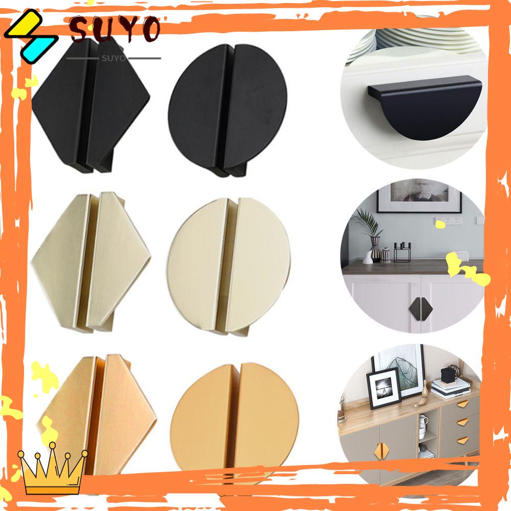 Handle Pintu SUYO Rumah Lemari Modern Tanam Furniture Hardware Space Tarikan Laci Aluminium