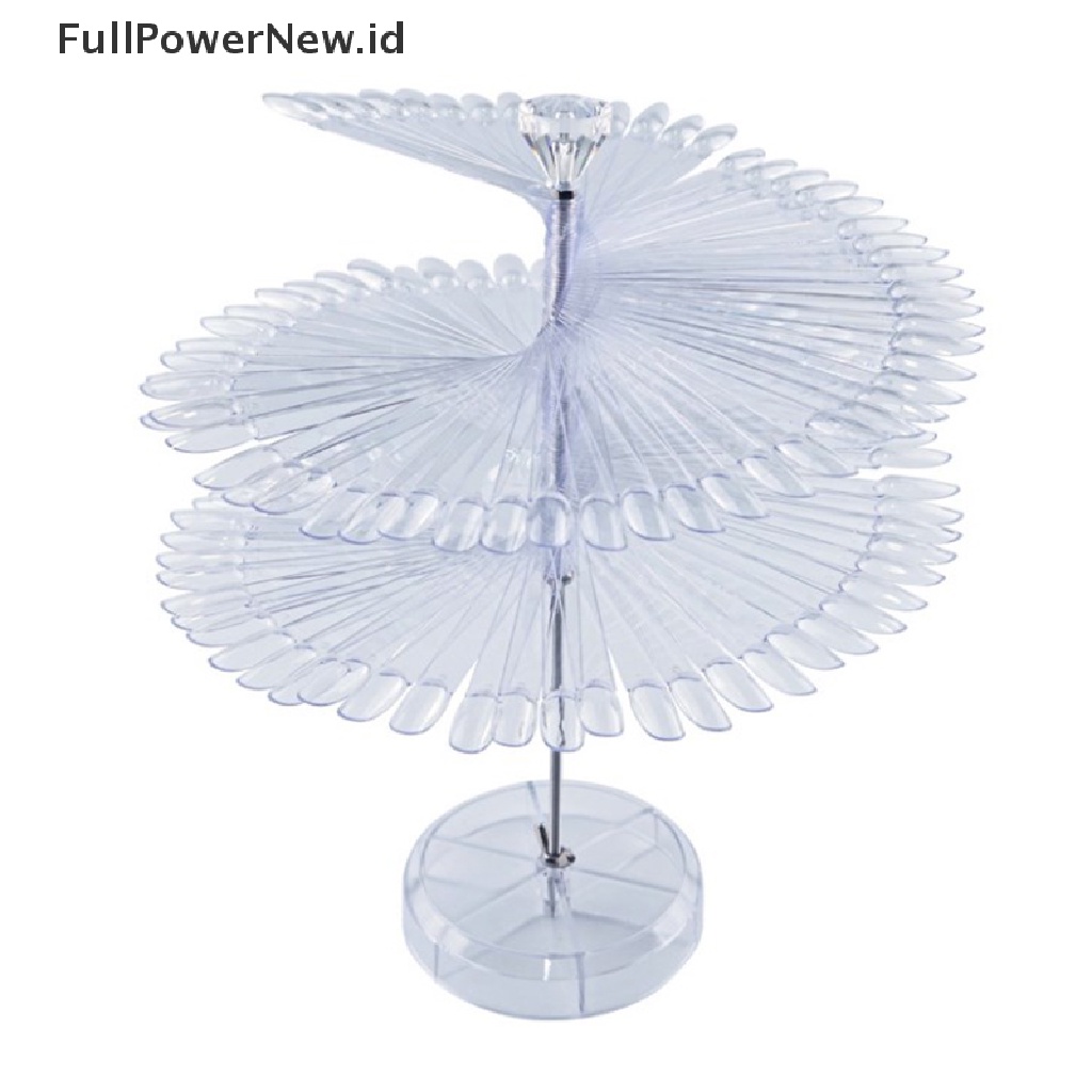 Power Nail Tips Display Stand Polish Warna Spiral Rotag 120warna Seni Goyang Rak ID