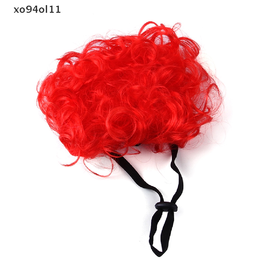 Xo Wig Hewan Peliharaan Meledak Kepala Datar Poni Kepang Kucing Anjing Halloween Wig Natal OL