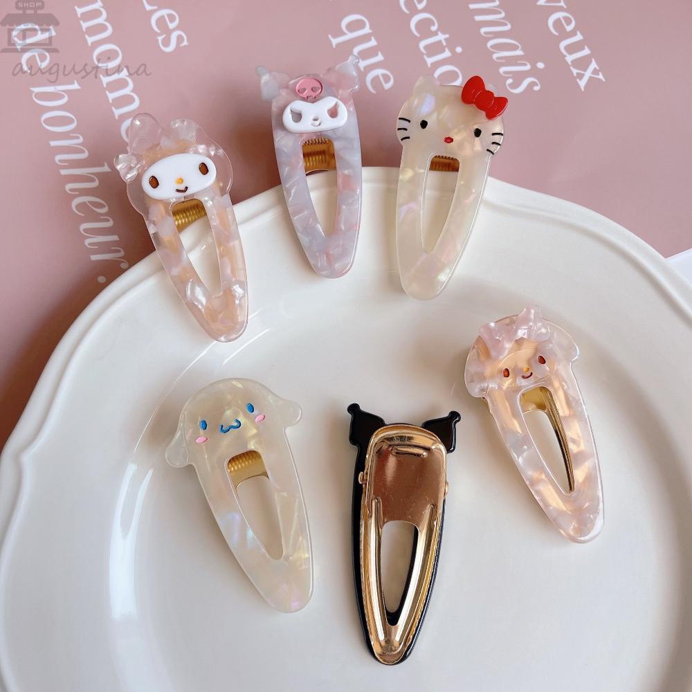 Agustina Wanita Jepit Elegan Manis Asam Asetat Kucing Kulomi Kartun Temperamen Duckbill Klip