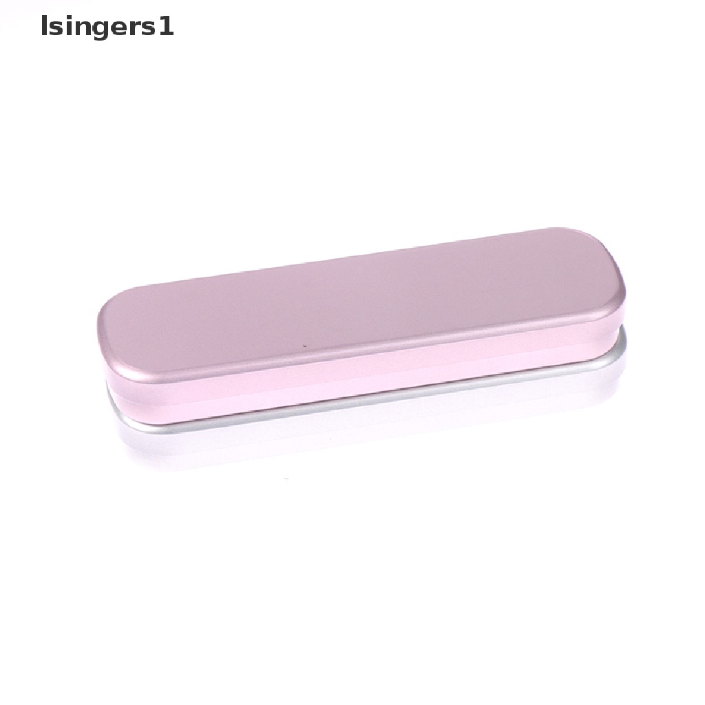 [lsingers1] Tinplate Stationery Box Metal Kotak Pulpen Hadiah Pen Box Kotak Penyimpanan Tempat Pensil Butik