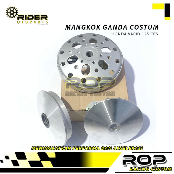 Upgrade Cvt Rumah Roller Racing Set Mangkok Ganda Pulley Vario 125 Vario 150