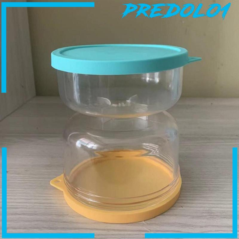 [Predolo1] Olive Hourglass Jar Toples Jam Pasir Acar Anti Bocor Untuk Wortel Buah Bawang