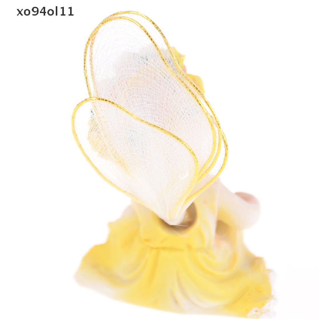 Xo Fairy Flower Angels Ornamen Miniatur Resin DIY Dekorasi Taman Peri OL