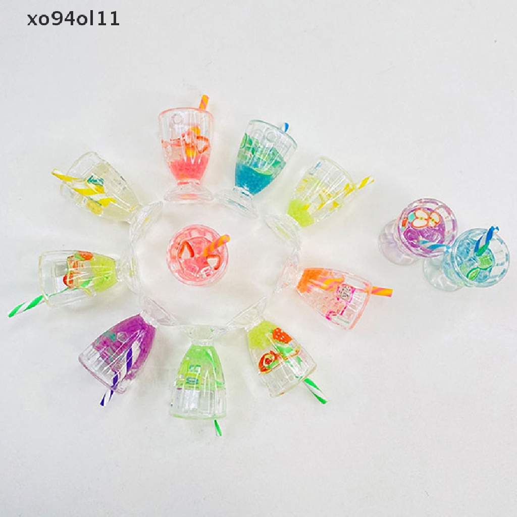 Xo 10/20Pcs Luminous Colorful Resin Mini Lollipop Gelas Anggur Scrapbook Kerajinan OL