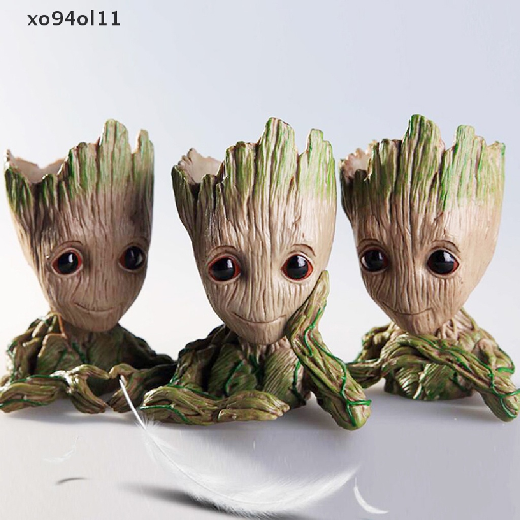 Xo Baby Groot Pot Bunga Tree Man Pot Bunga Model Hero Mainan Pulpen Pot Tanaman Pot OL