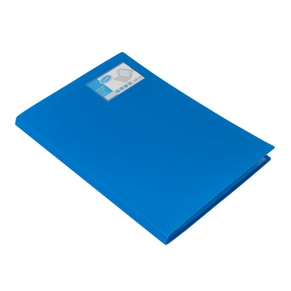 

Bantex Display Book Clear Holder 20 Pockets Folio F4 Cobalt Blue