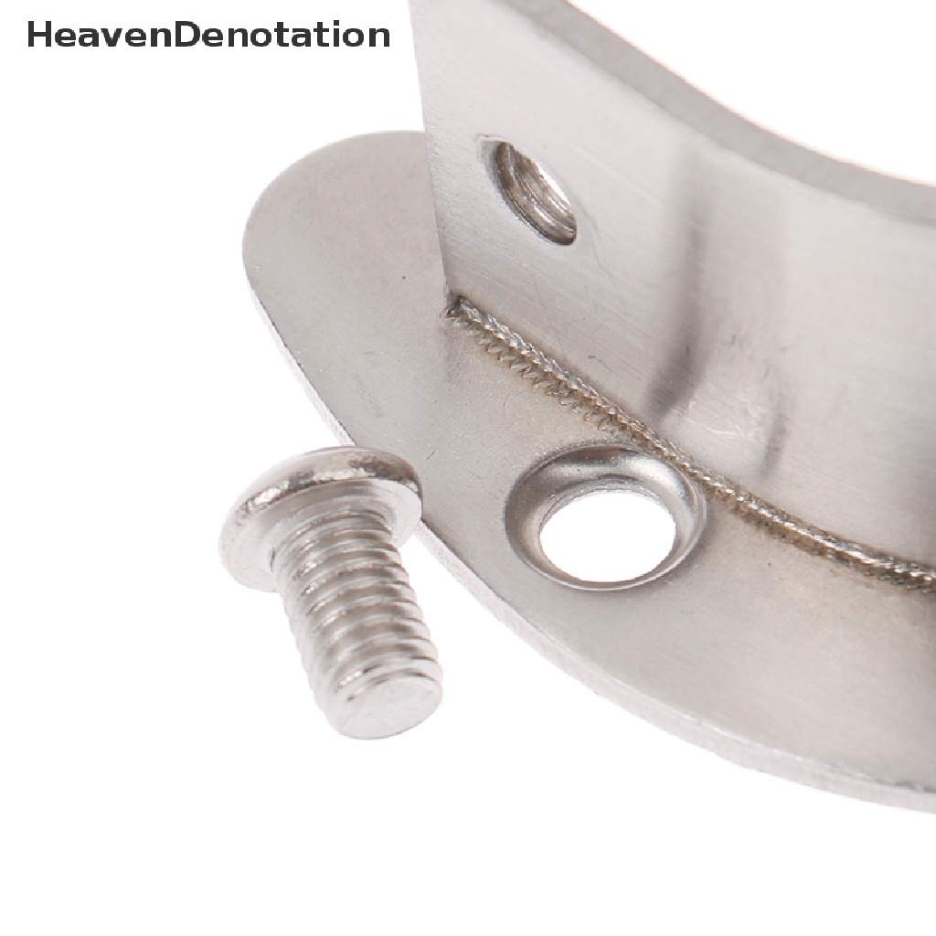 [HeavenDenotation] 19 /22 /25/32mm Lemari Pakaian Stainless Steel Rod Socket Flange Rod Holder HDV