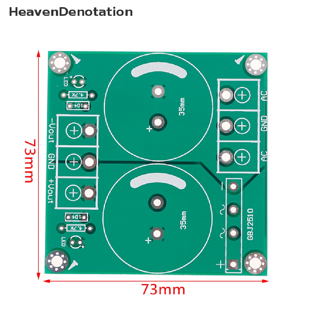 [HeavenDenotation] 25a single AC-DC audio amplifier rectifier filter Papan Sumber Daya Listrik bare pcb HDV