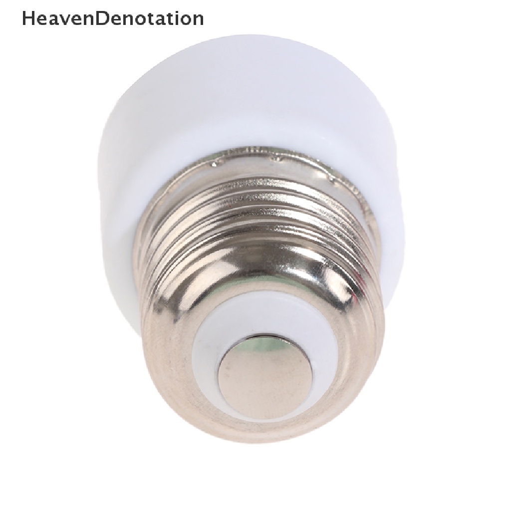 [HeavenDenotation] 220v E27 ABS Putih Konektor Aksesoris US/EU Plug Sekrup Bohlam Dasar Adaptor HDV