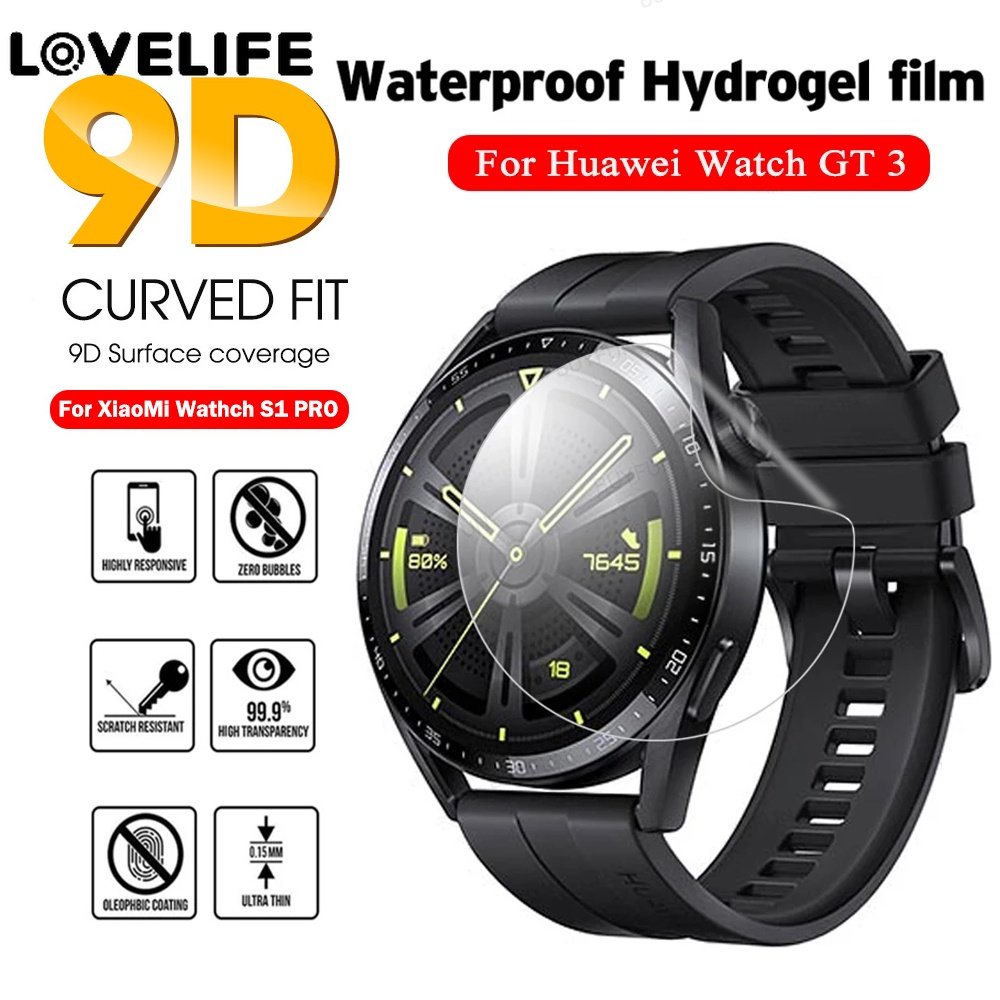 Hot Sale/1Pc Film Hidrogel Lembut Melengkung Penuh, Untuk Huawei Watch Gt3 Pelindung Layar, SmartWatch HD Bening Fleksibel TPU Film Anti Gores