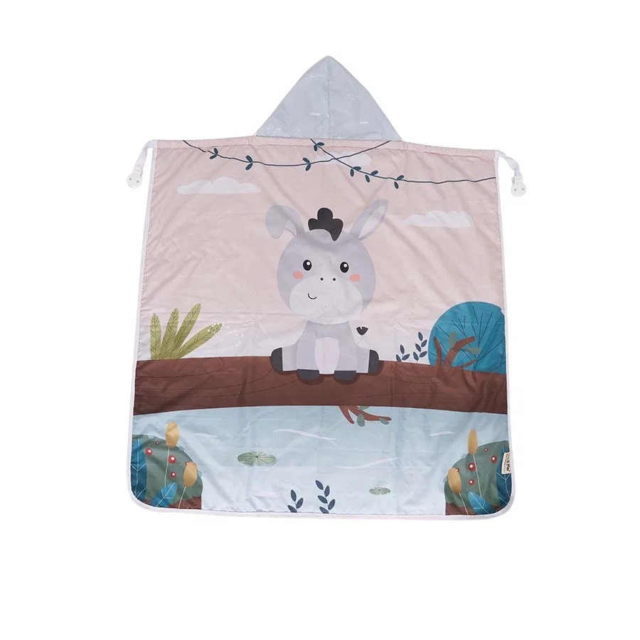 Vee &amp; Mee On The Go Baby Blanket  Minky Multifungsi 5 in 1 Selimut Anti Bakteri Donkey Series - VMB 5060