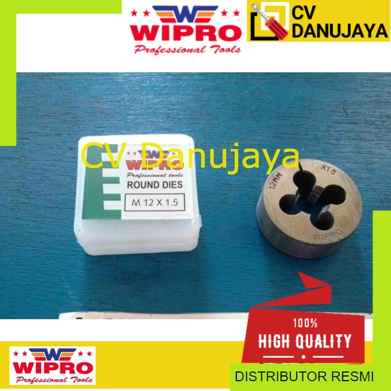 Mata Senai M12 x 1.5 M12 x 1,5 Drat Luar Baut Mata Snei Snai Dies Head M12x1.5 M12x1.5 Wipro
