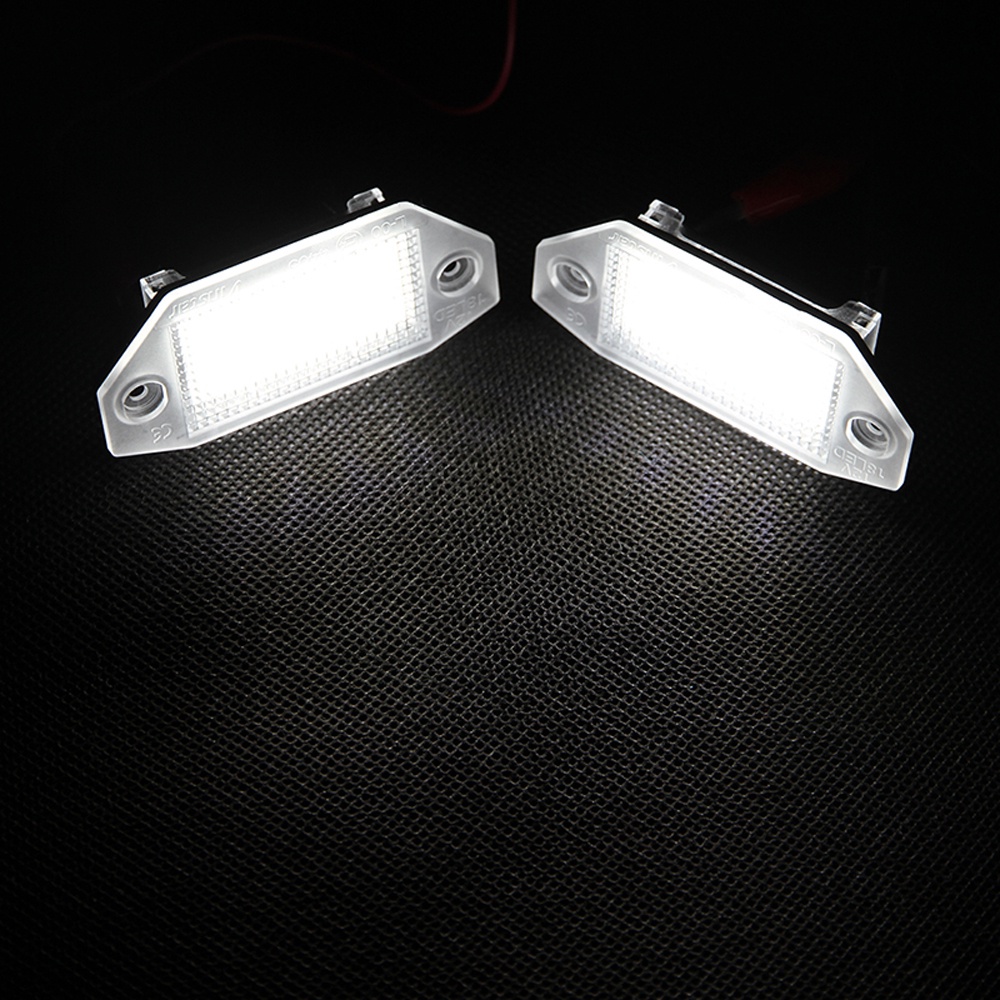 2pcs Lampu Plat Nomor Plat LED Putih Kecerahan Tinggi Untuk Ford Mondeo Mkiii4/5Pintu 2000-2007