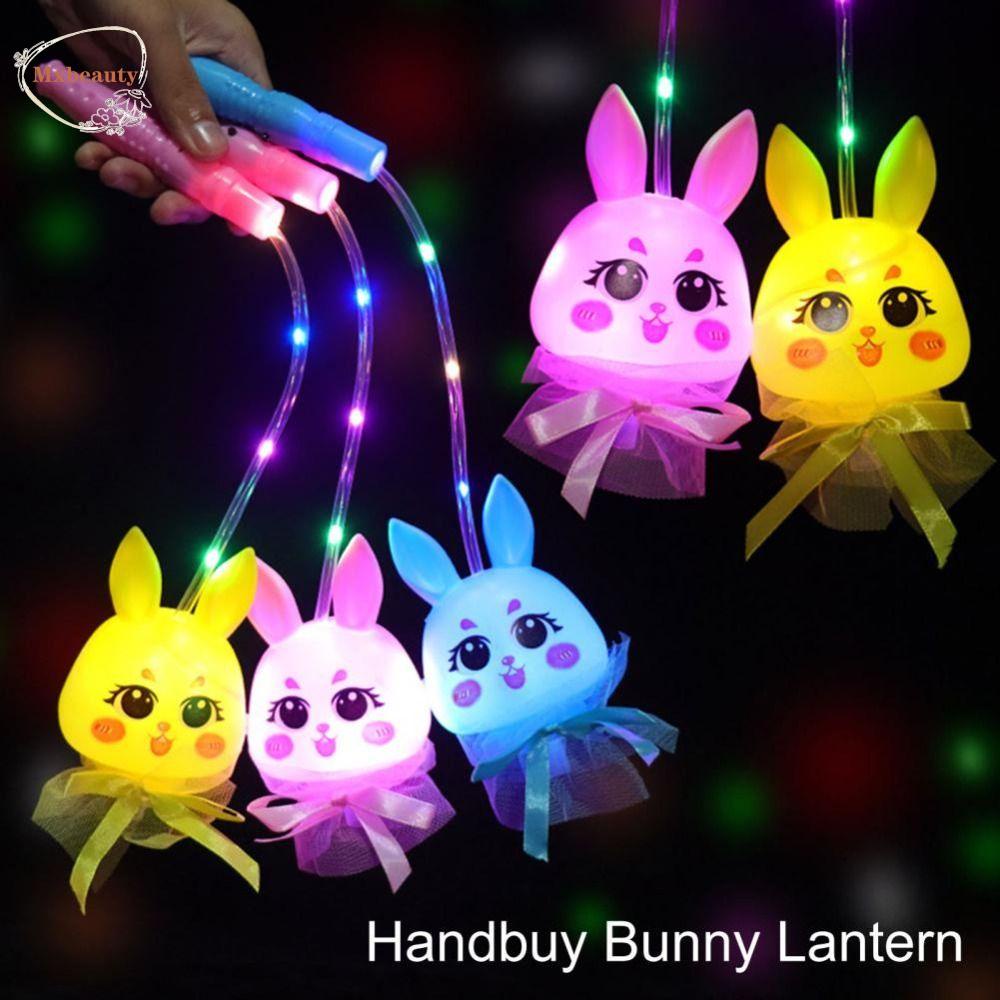 Mxbeauty Luminous Lantern Mainan Anak Mainan Masa Kecil Anak Hadiah Hiburan Hadiah Home Decor Entertainment Alat Untuk Mainan Anak Colorful Flash Toys Luminous Rabbit Lantern