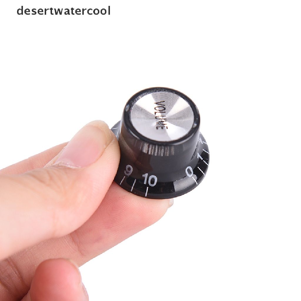 Deid 1set/gitar 2tone 2tombol Kontrol VOLUME Silver Top Hat Bell Untuk Gitar Martijn