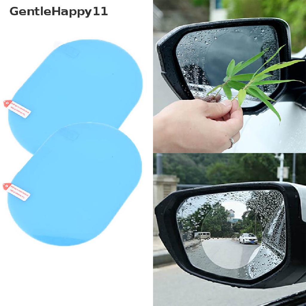 Gentlehappy Rainproof Film Stiker Kaca Spion Mobil Film Anti Kabut Jendela Kaca Perisai id