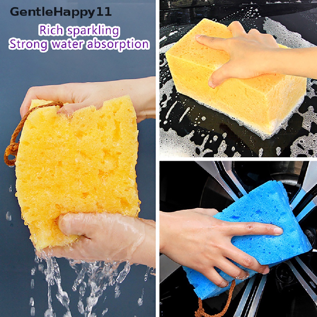 Gentlehappy 2Pcs Spons Cuci Mobil density Tinggi Spons Sarang Lebah Besar Blok Pembersih Mobil Waxing Alat Pembersih Spons Lap Perlengkapan Otomatis Aksesoris id