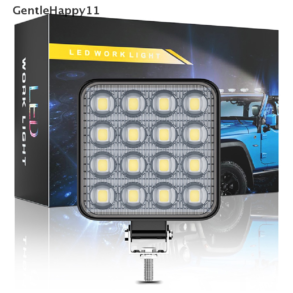 Gentlehappy Lampu Kerja LED Mobil 48w DC 12/24volt 6000K Putih Universal Truck Auto Bulbs id