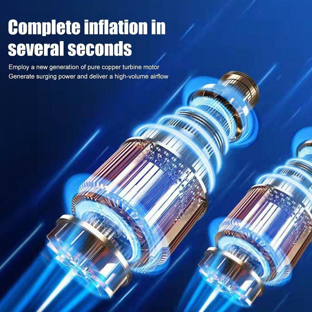 POPULAR Pompa Inflator Mobil Portable Auto LCD Display Tire Inflator