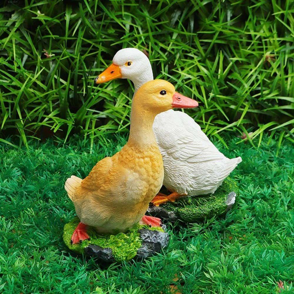 Agustina Miniatur Unggas Mini Untuk Teras Patung Farmyard Dekorasi Rumah Patung Bebek