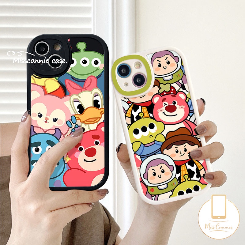 REDMI Redmi10 9T 10C 9a1 12C 9A 10A 9C K40s Note11 10 8 10s 11s 10Pro 9Pro 9s 9 8 11 Pro+POCO X3 NFC Pro M3 F4 Mi 11T 12 Disney Donald Duck Kartun Toy Story Strawberry Case Beruang