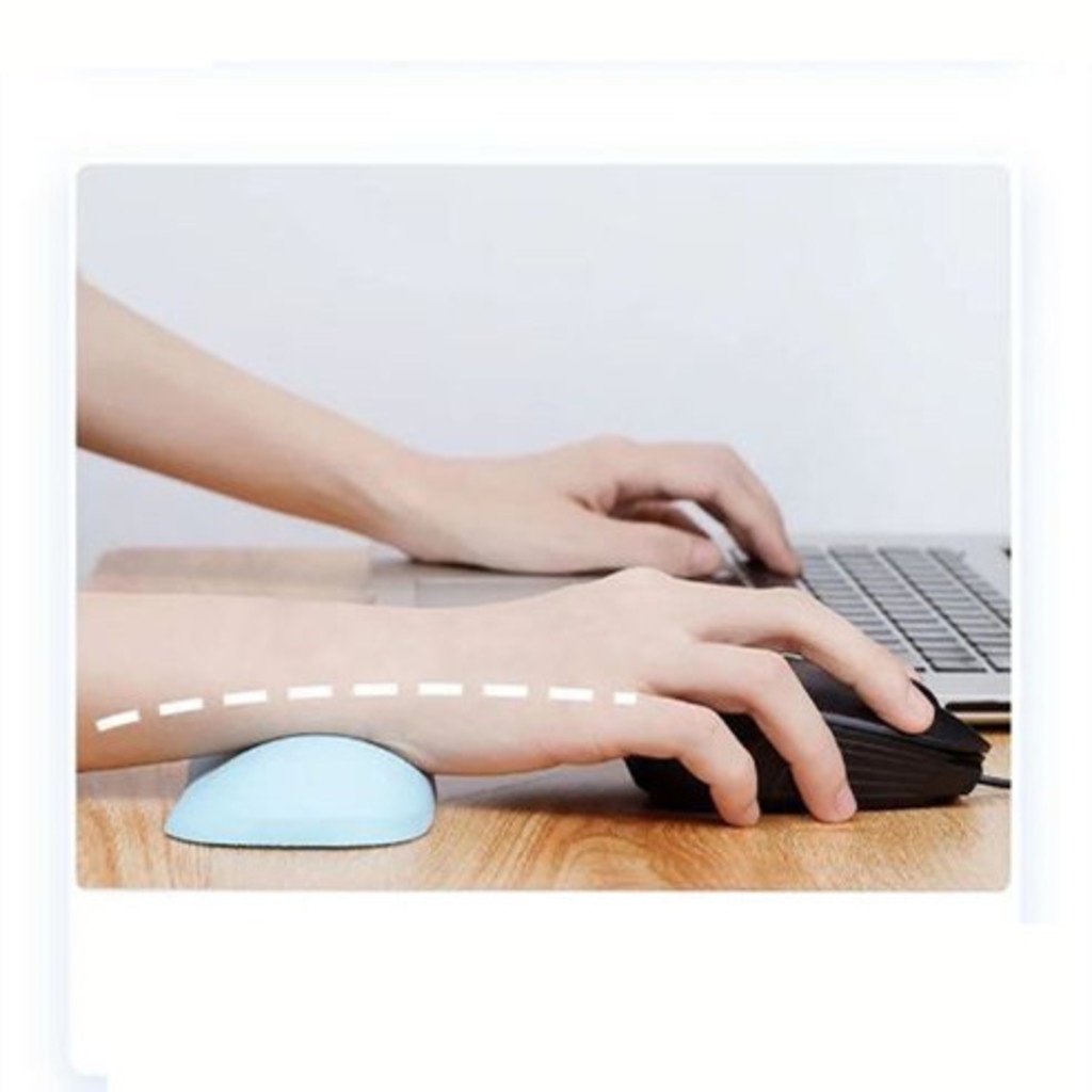 Leather Silicone Mouse Cushion Wrist Cushion Bantalan Pergelangan Tangan Mouse Pad Support Wrist Mouse Pad