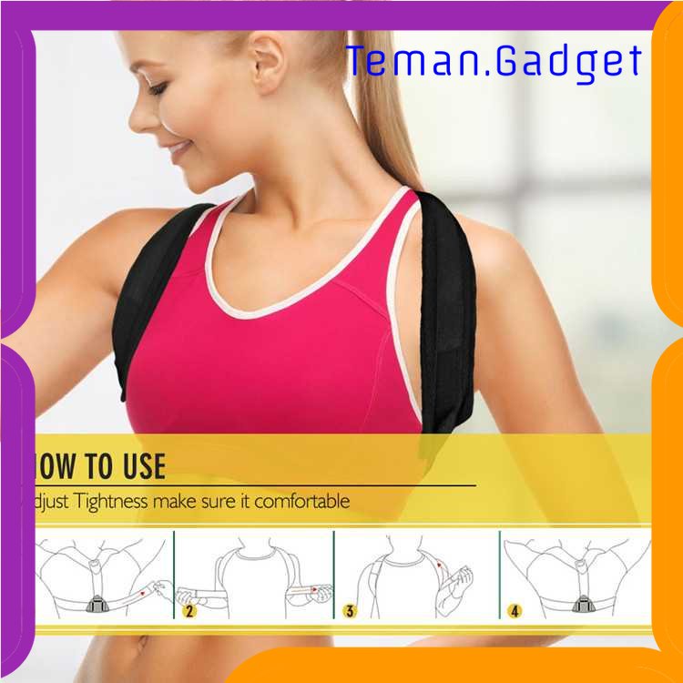 TG - OLR Tali Korektor Postur Punggung Body Harness Support Belt 90-110cm L - 10223