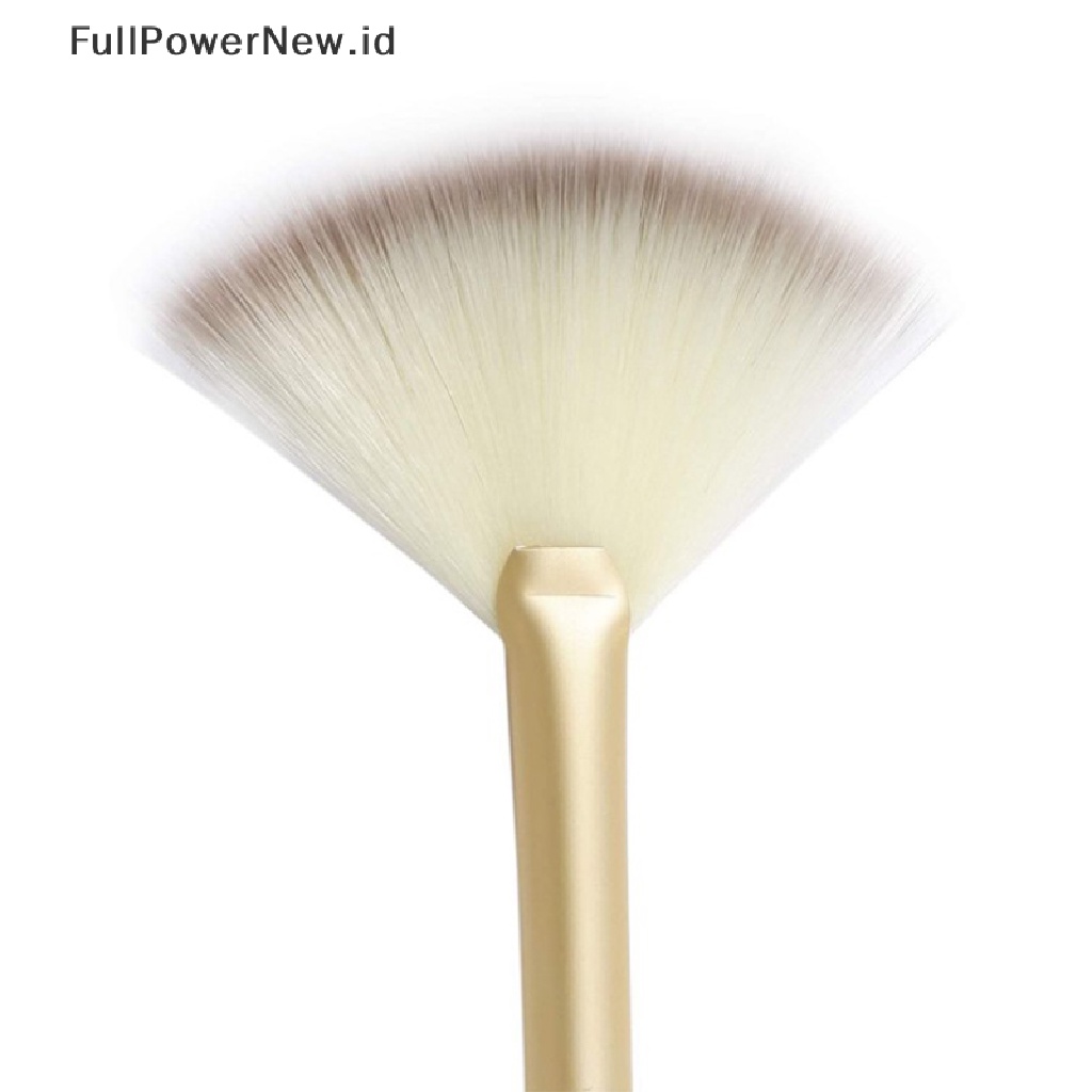 Power 3Pcs Fan Brushes Sikat Wajah Brush Makeup Lembut Aplikator Kosmetik ID