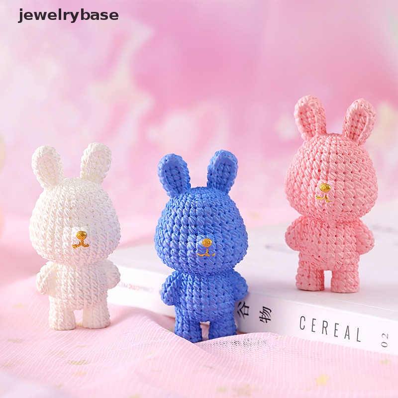 [jewelrybase] 1pc 1: 12rumah Boneka Kelinci Mini Lanskap Mikro Tahun Baru Maskot Kelinci Ornamen Butik